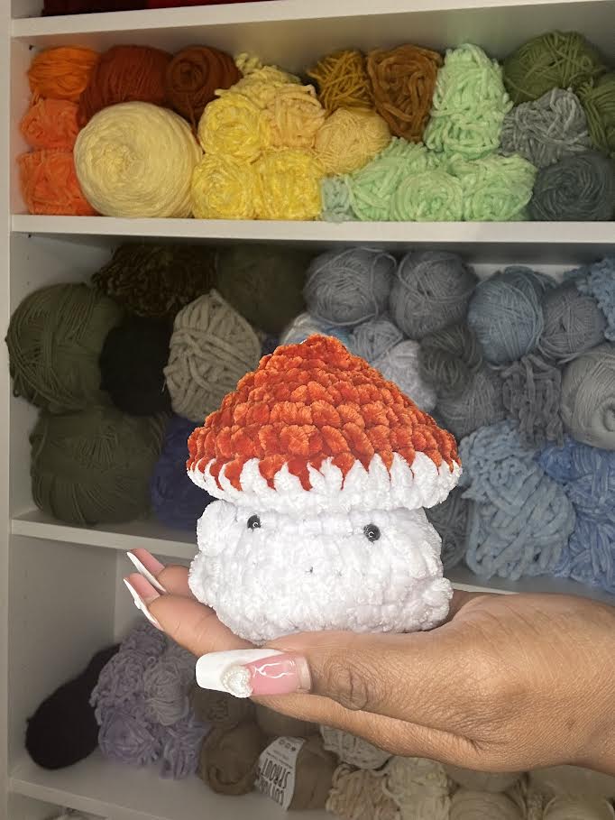 crochet mushroom fidgets