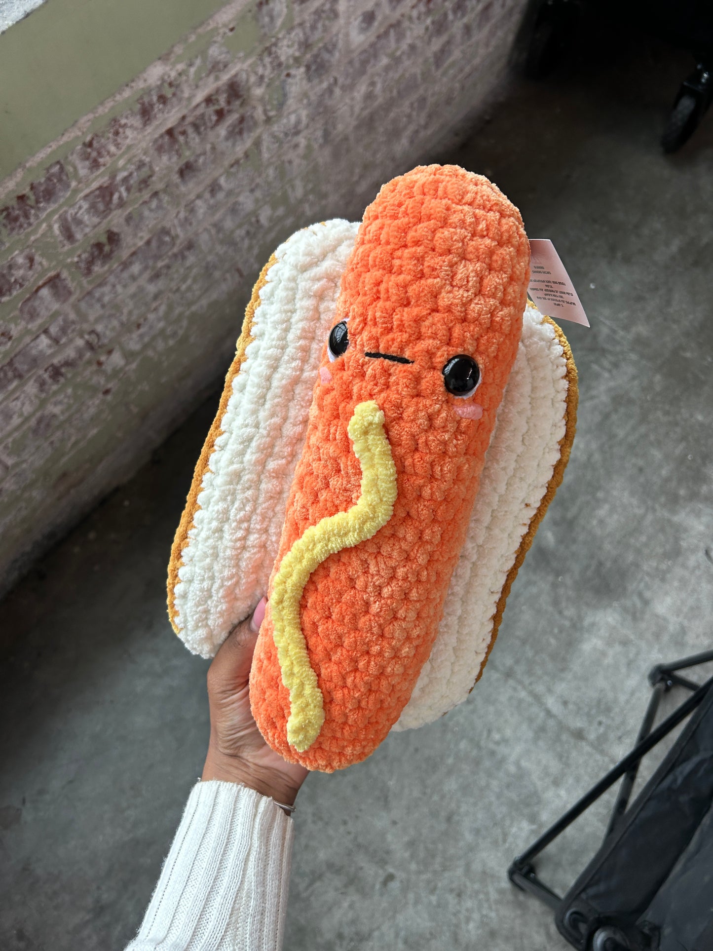 XL hotdog plushie